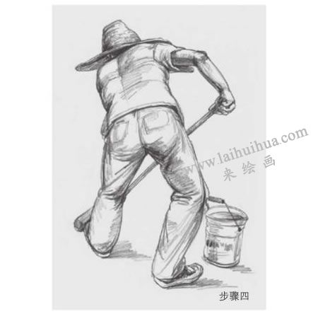 動態(tài)人物的速寫畫法步驟圖示04