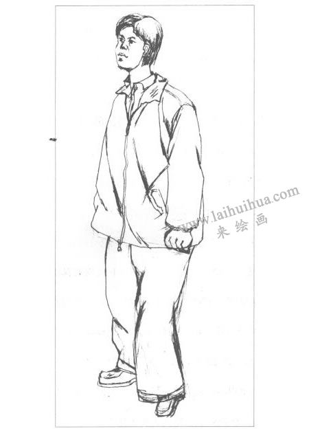 人物速寫結(jié)構(gòu)松散與造型不準