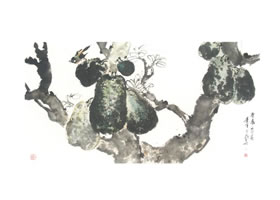菠蘿蜜寫(xiě)意畫(huà)法