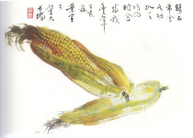 玉蜀黍（粟米）寫(xiě)意畫(huà)法
