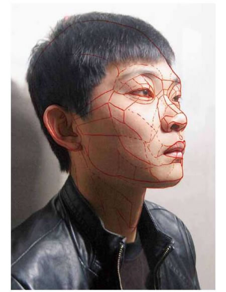 男青年頭像結(jié)構(gòu)素描畫(huà)法