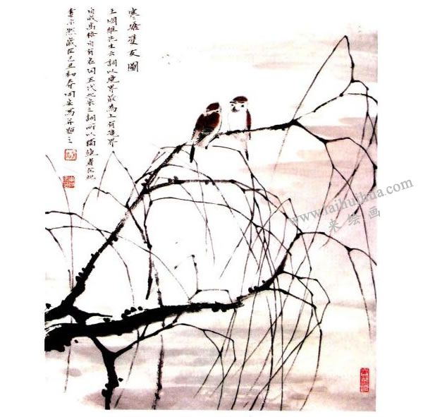 李同安《柳趣圖》小寫意畫(huà)法步驟圖示04