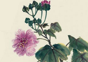 木芙蓉花寫(xiě)意畫(huà)法