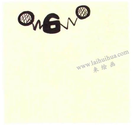 酒鬼兒童水墨畫(huà)法步驟圖示01