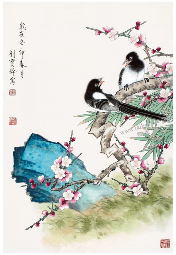 工筆畫《喜上眉梢》畫法步驟圖示04