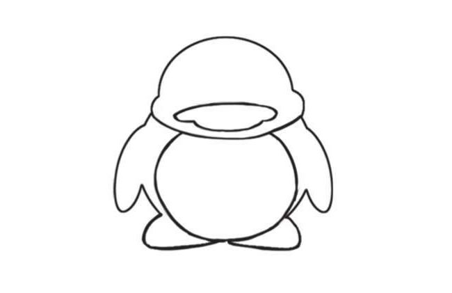 企鵝簡筆畫創(chuàng)作步驟圖示04