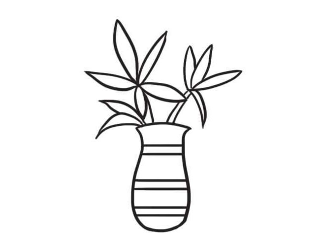 富貴竹簡筆畫創(chuàng)作步驟圖示04