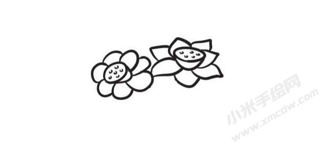 水仙花簡筆畫創(chuàng)作步驟圖示03