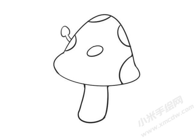 蘑菇簡筆畫創(chuàng)作步驟圖示04