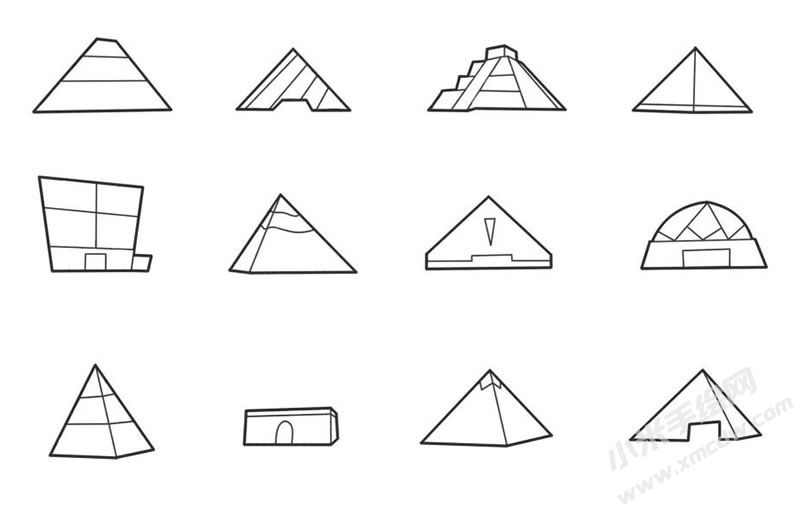 現(xiàn)代建筑簡筆畫集合