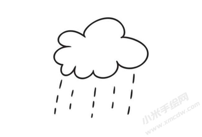 云朵簡筆畫創(chuàng)作步驟圖示04