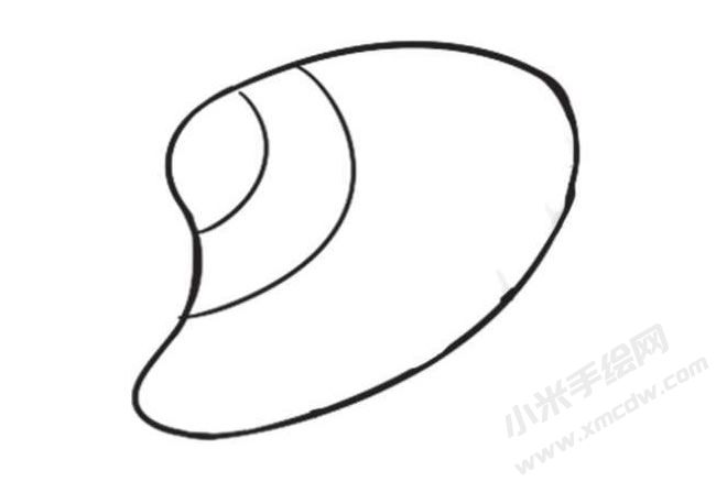 貝殼簡(jiǎn)筆畫(huà)創(chuàng)作步驟圖示02