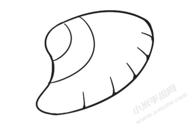 貝殼簡(jiǎn)筆畫(huà)創(chuàng)作步驟圖示03