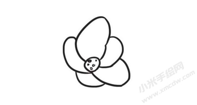 海棠花簡(jiǎn)筆畫(huà)創(chuàng)作步驟圖示01