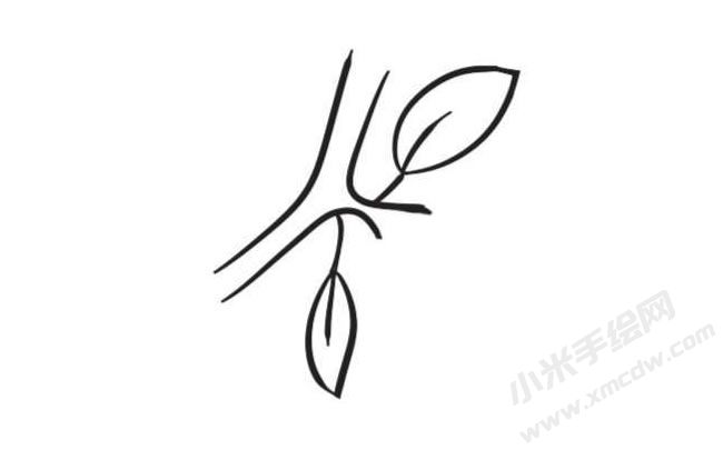 桃花簡(jiǎn)筆畫(huà)創(chuàng)作步驟圖示02