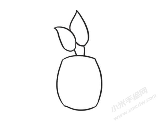 綠蘿簡(jiǎn)筆畫創(chuàng)作步驟圖示02