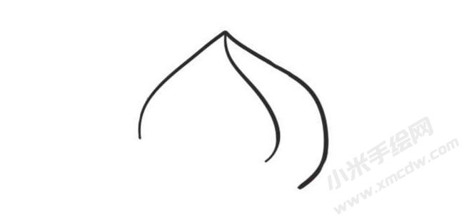 桃子簡(jiǎn)筆畫創(chuàng)作步驟圖示02