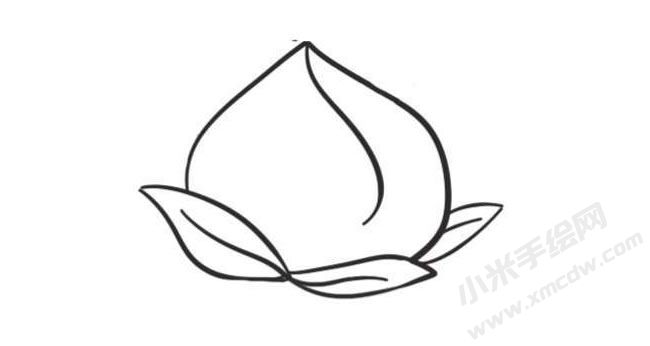 桃子簡(jiǎn)筆畫創(chuàng)作步驟圖示04