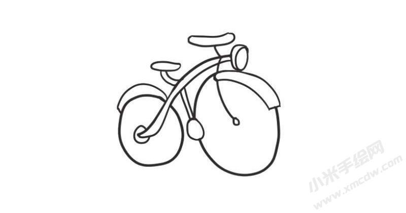 自行車簡(jiǎn)筆畫圖片04