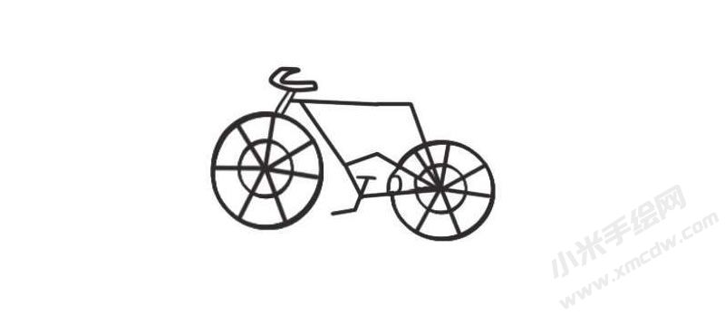 自行車簡(jiǎn)筆畫圖片03