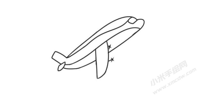 飛機(jī)簡(jiǎn)筆畫圖片05