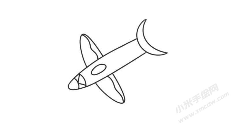 飛機(jī)簡(jiǎn)筆畫圖片06