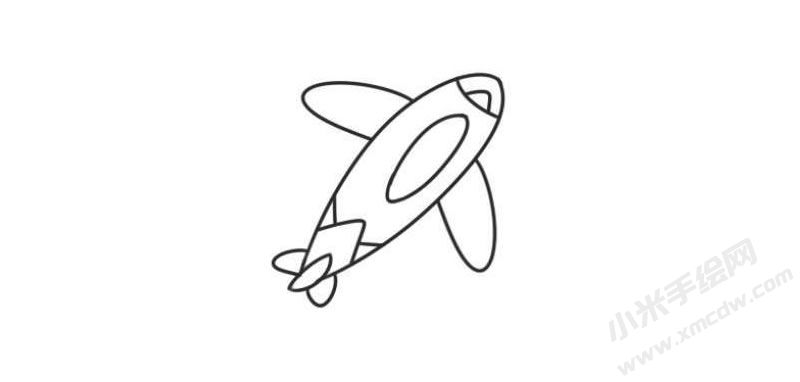 飛機(jī)簡(jiǎn)筆畫圖片10