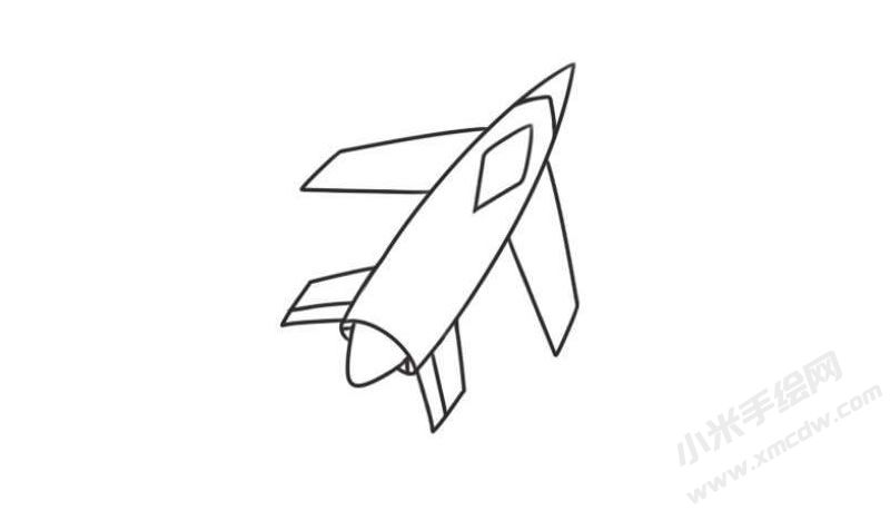 飛機(jī)簡(jiǎn)筆畫圖片12