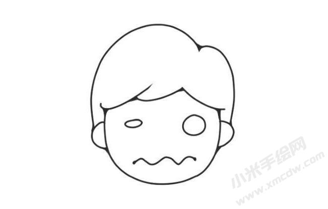 人物傷心表情簡(jiǎn)筆畫圖片01