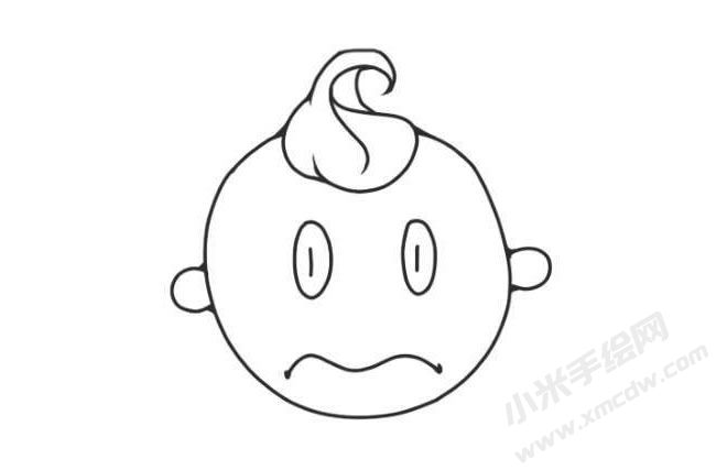 人物傷心表情簡(jiǎn)筆畫圖片02