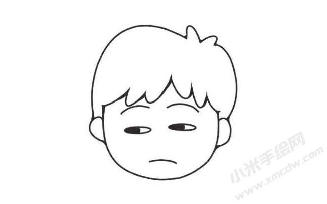 人物傷心表情簡(jiǎn)筆畫圖片03