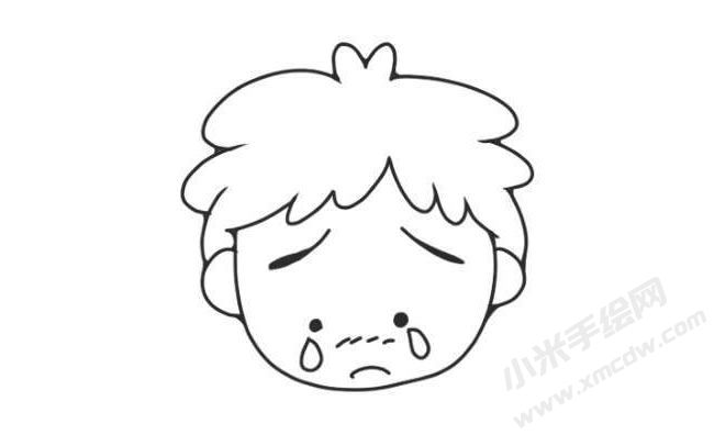 人物傷心表情簡(jiǎn)筆畫圖片12