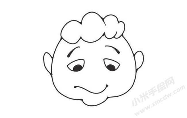 人物傷心表情簡(jiǎn)筆畫圖片09