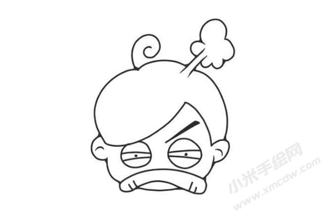 人物傷心表情簡(jiǎn)筆畫圖片10