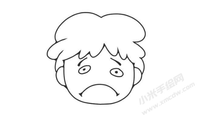人物傷心表情簡(jiǎn)筆畫圖片11
