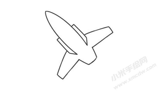 飛機(jī)簡(jiǎn)筆畫(huà)創(chuàng)作步驟圖示02