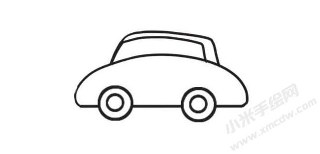 小汽車簡(jiǎn)筆畫創(chuàng)作步驟圖示03