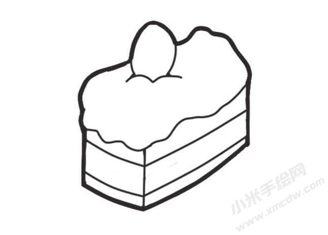蛋糕簡筆畫創(chuàng)作步驟圖示04