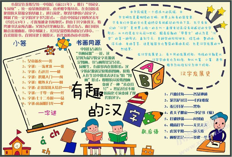 有趣的漢字手抄報(bào).jpg