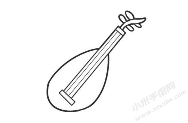 琵琶簡筆畫創(chuàng)作步驟圖示04