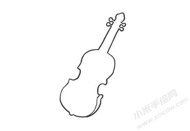 小提琴簡(jiǎn)筆畫創(chuàng)作步驟圖示01