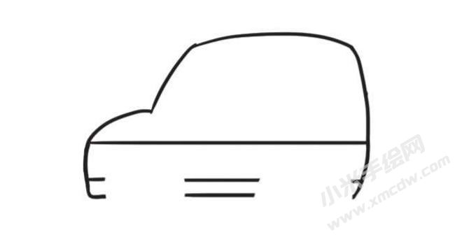 吉普車簡筆畫創(chuàng)作步驟圖示01