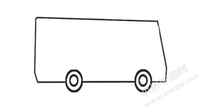 公交車簡(jiǎn)筆畫創(chuàng)作步驟圖示02