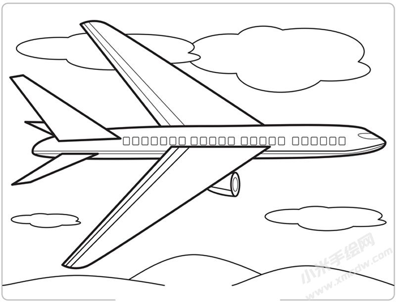 客機(jī)簡筆畫圖片.jpg