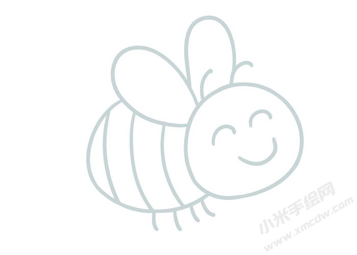 蜜蜂簡(jiǎn)筆畫(huà)灰色線稿04.jpg