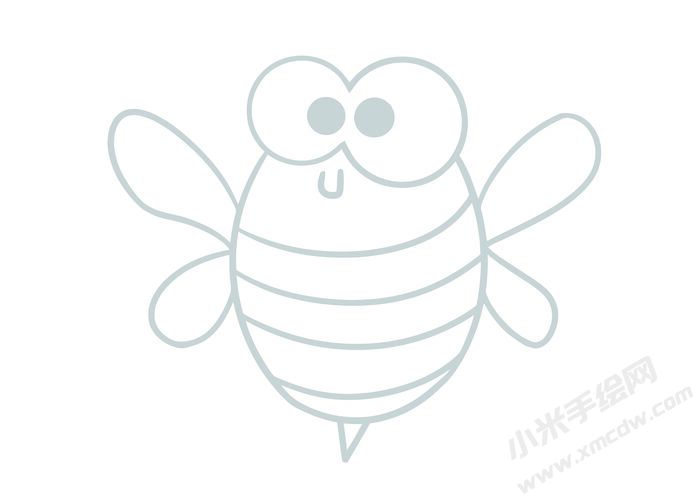 蜜蜂簡(jiǎn)筆畫(huà)灰色線稿07.jpg