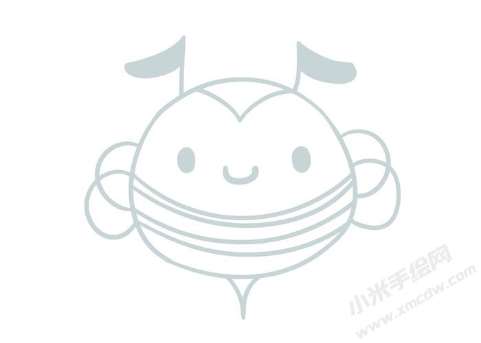 蜜蜂簡(jiǎn)筆畫(huà)灰色線稿12.jpg