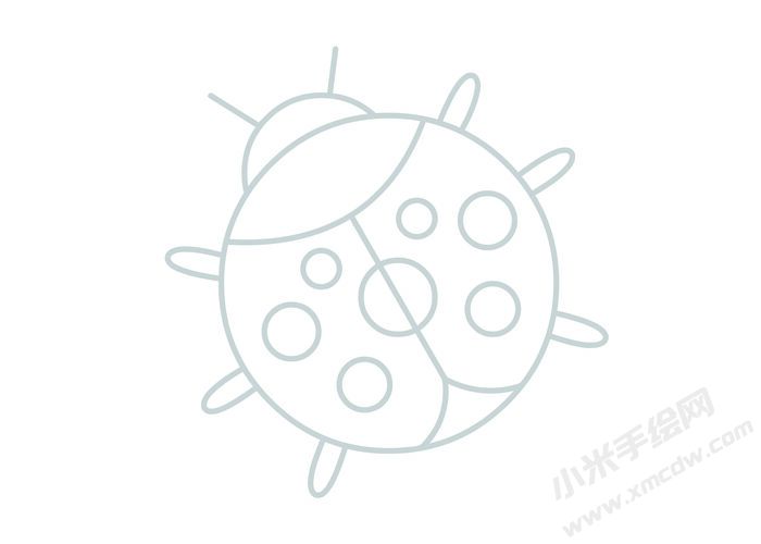 七星瓢蟲(chóng)簡(jiǎn)筆畫(huà)灰色線稿01.jpg