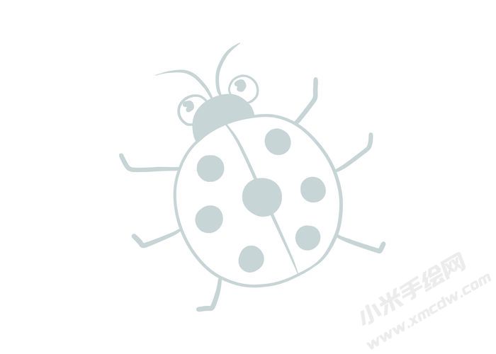 七星瓢蟲(chóng)簡(jiǎn)筆畫(huà)灰色線稿02.jpg