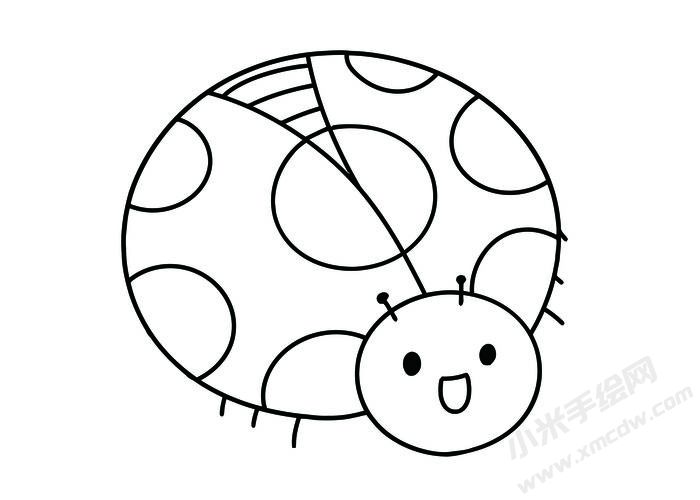 七星瓢蟲簡(jiǎn)筆畫黑白線稿03.jpg